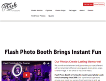 Tablet Screenshot of flashphotoboothpdx.com